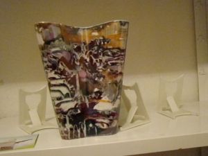Voir le détail de cette oeuvre: vase couleurs coulées